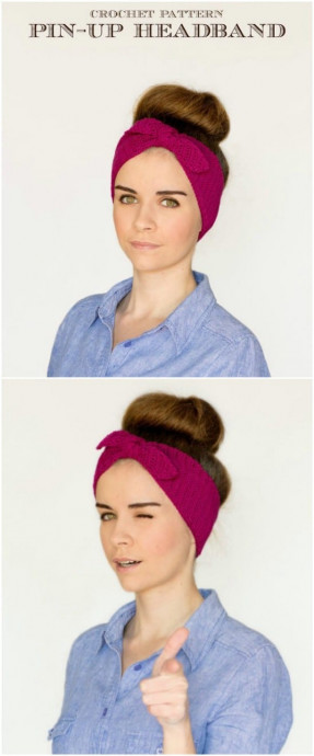 Stylish Bow Headband: Perfect Accessory for a Pin-Up Look Stylish Bow Headband: Perfect Accessory for a Pin-Up Look