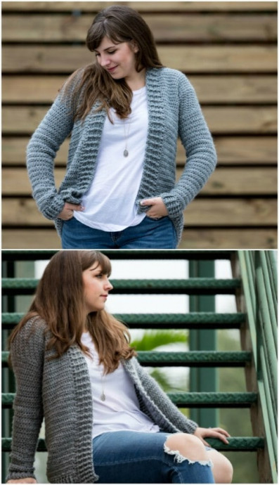 Simple modern cardigan