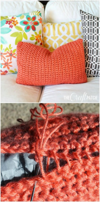 Simple Crochet throw pillows