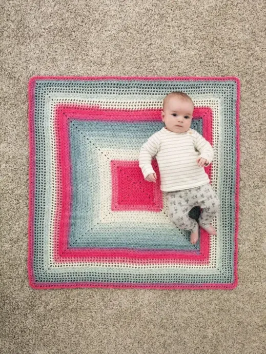 Crochet Whitby Baby Blanket Pattern