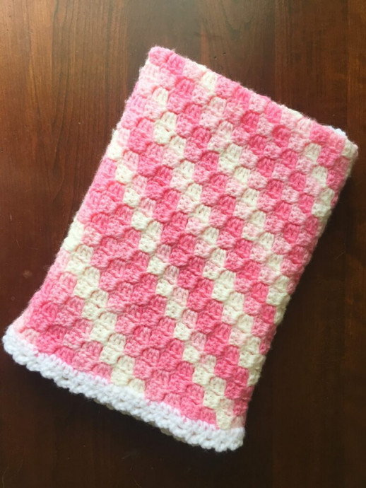 Easy C2C Crochet Baby Blanket
