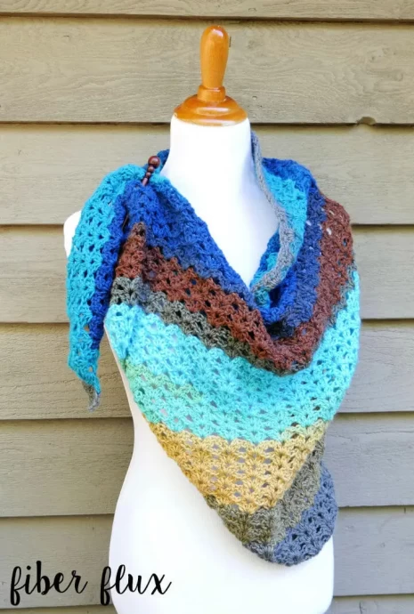 Crochet Autumn Skies Shawl Pattern