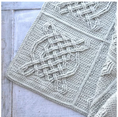 Celtic Tiles Crochet Blanket