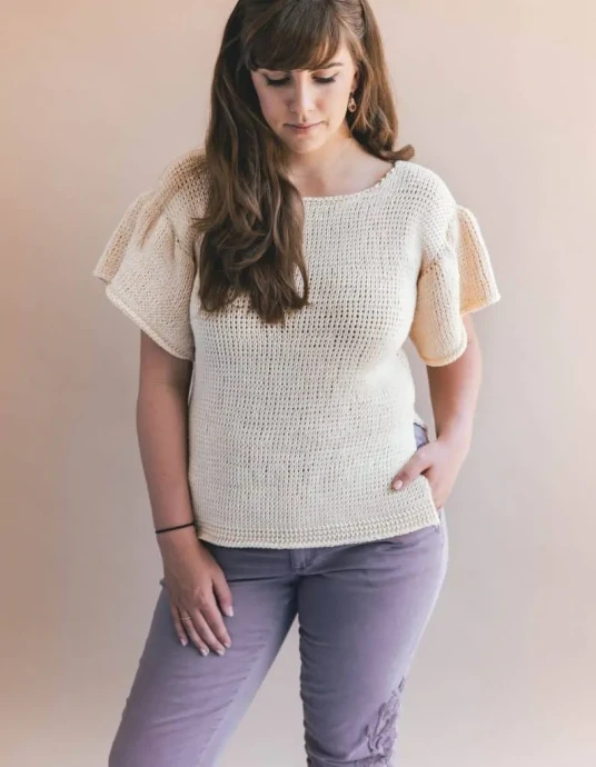 Crochet Parisian Tunisian Top