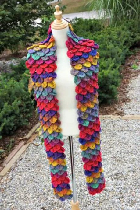 Crochet Crocodile Stitch Rio Scarf Pattern: