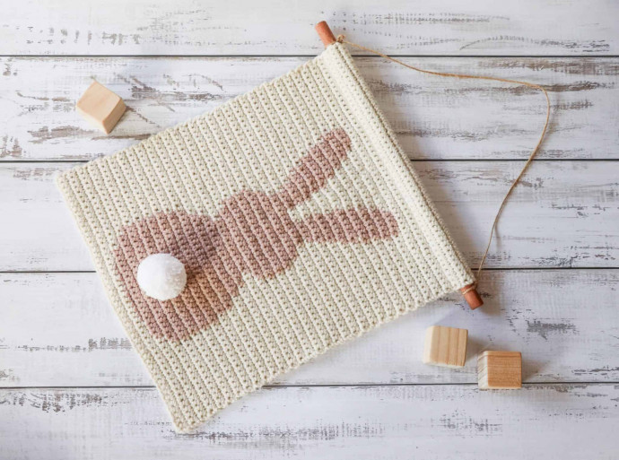 Rabbit Wall Hanging Crochet Pattern