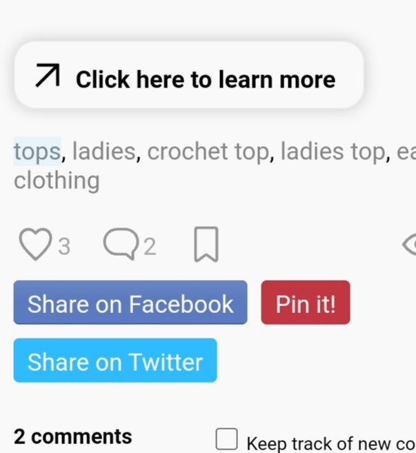 Patterns SHOWN in Newsletters/Emails