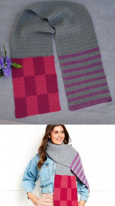 Crochet Rectangular Scarf