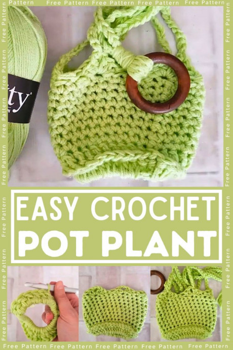 Create Your Own Crochet Hanging Pot Plant Basket - A Step-by-Step Guide for Plant Lovers