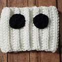 Crochet Panda Boot Cuffs