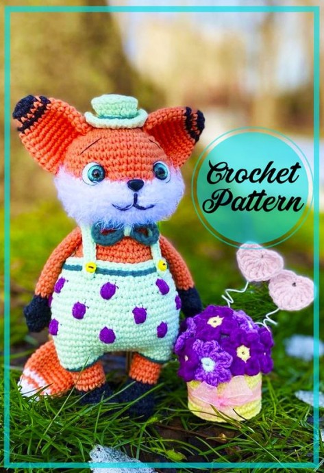 Crochet Little Fox with Dress Amigurumi