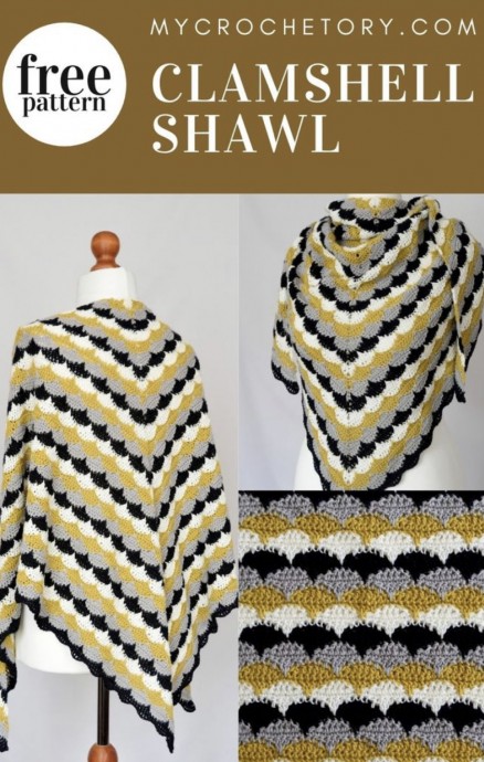 Clamshell Crochet Shawl