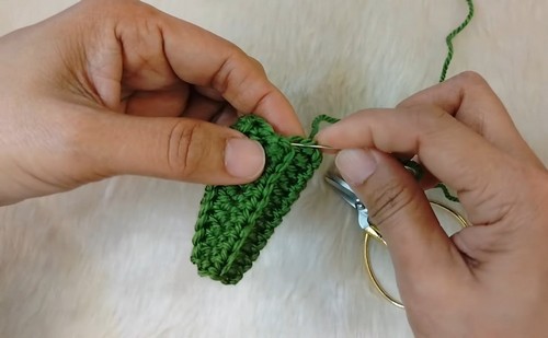 Crochet Wedding Cactus Pot