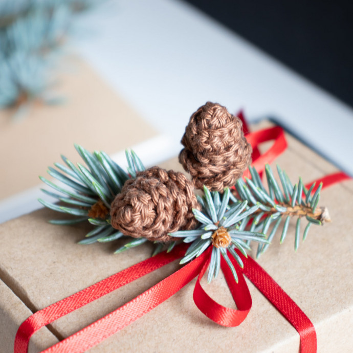 Crochet Mini Pinecones