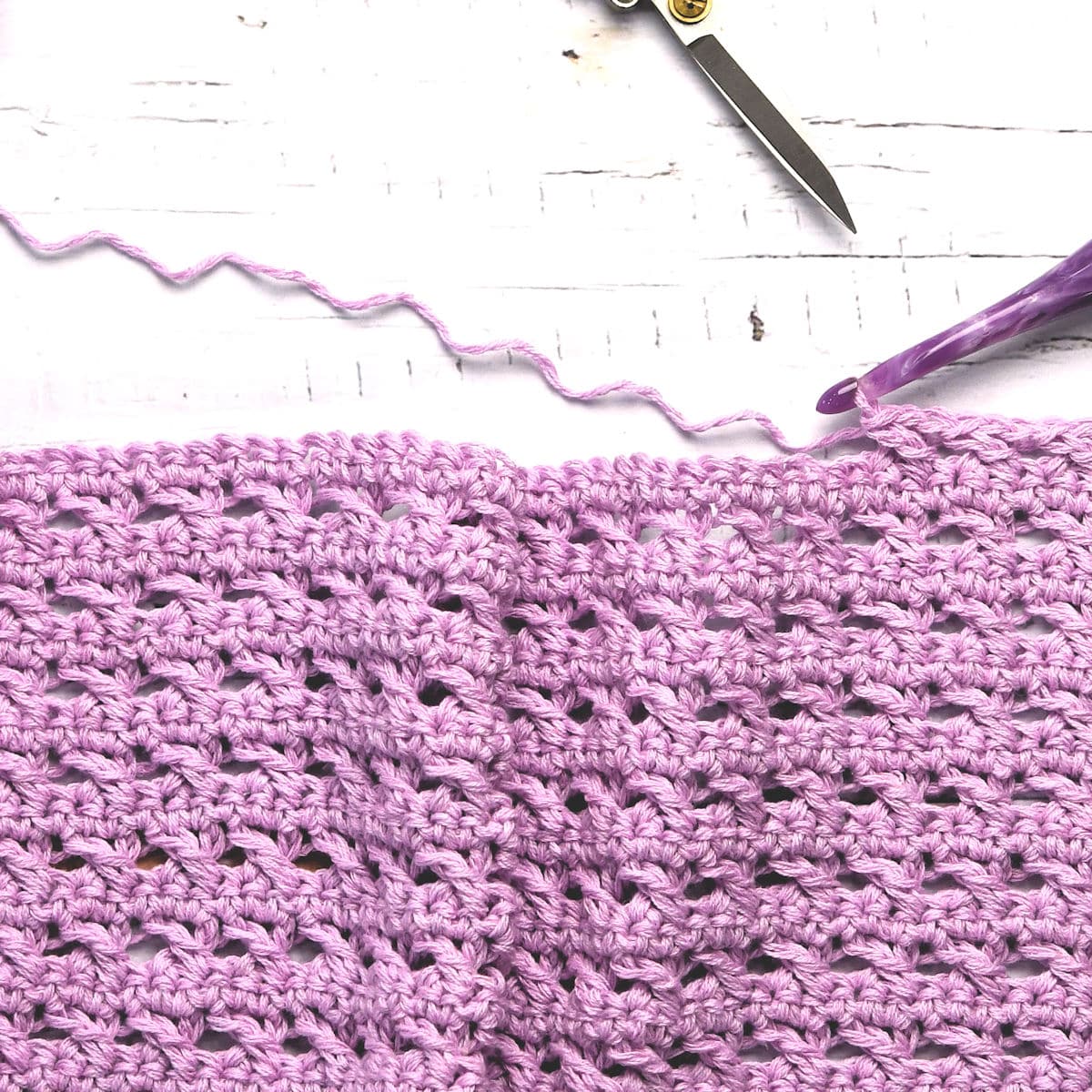 Crochet Lilac Lace Cardigan