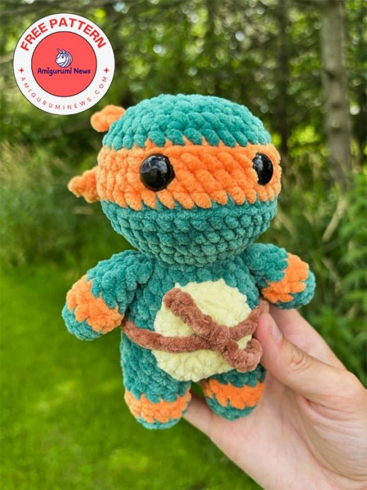Create Adorable Crochet Plush Teenage Mutant Ninja Turtles with This Amigurumi Guide