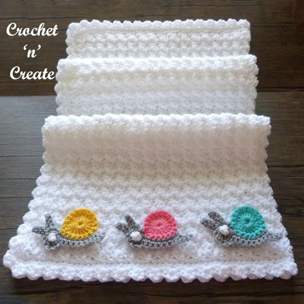 Crochet Speedy Snail Baby Blanket