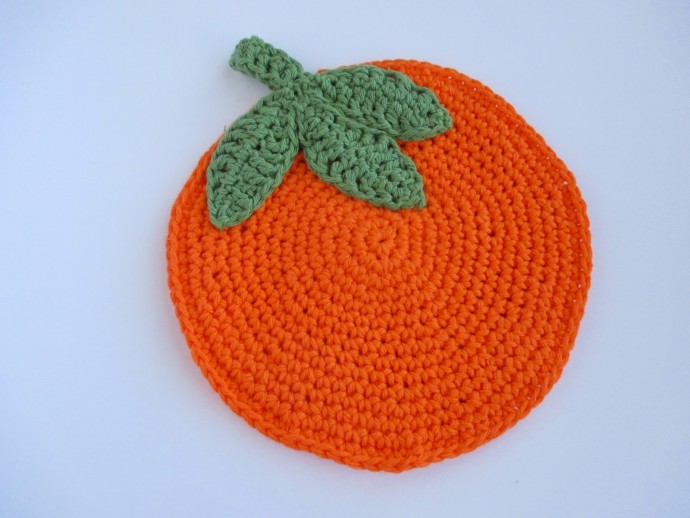 Brighten Your Kitchen with a Handmade Crochet Orange Potholder: A Step-by-Step Guide