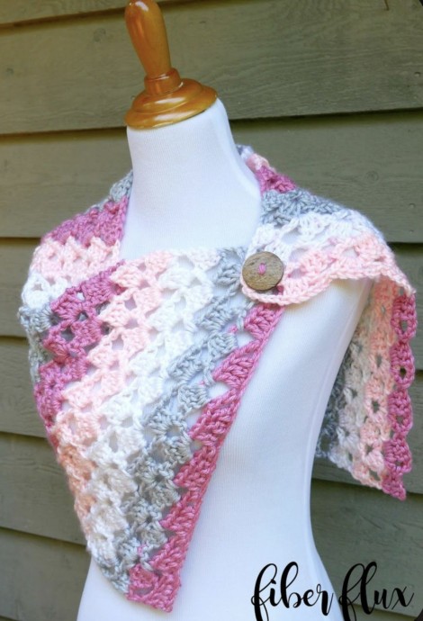 Soft Petal Button Wrap