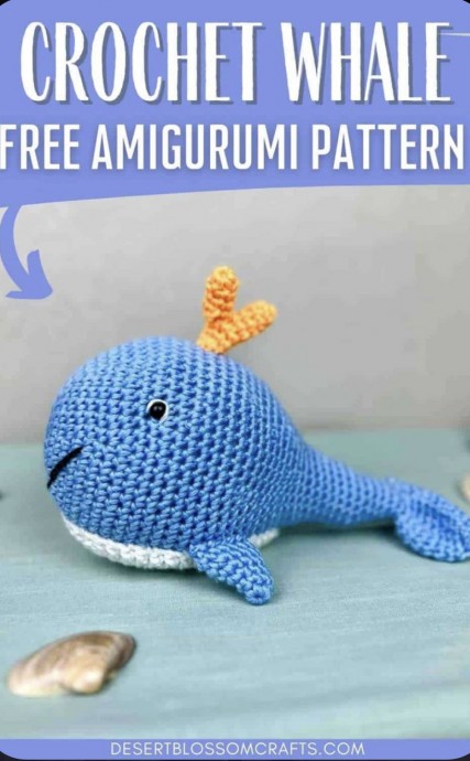 Walter the Amigurumi Whale Crochet Pattern (Free!)