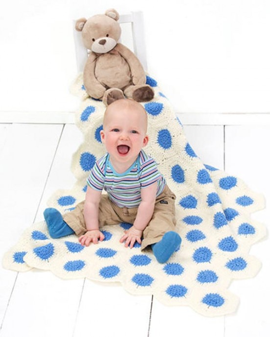 Crochet Polka-Dot Baby Blanket Pattern: A Cozy Gift Idea for Your Little One Crochet Polka-Dot Baby Blanket Pattern: A Cozy Gift Idea for Your Little One