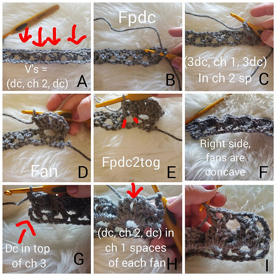 Crochet the Frosty Trellis Scarf