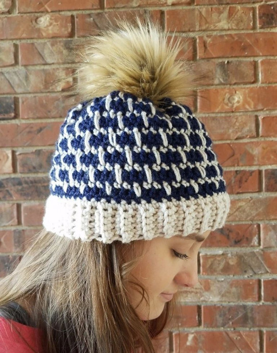 Create Your Cozy Winter Look with the Crochet Brick Town Beanie - Free Pattern Included