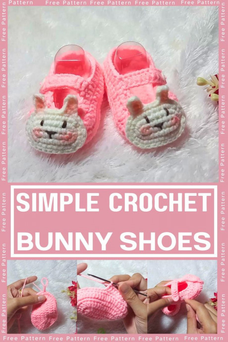 Crochet Bunny Baby Shoes