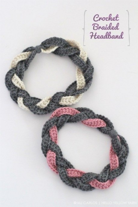 Crochet Braided Headband {Tutorial}