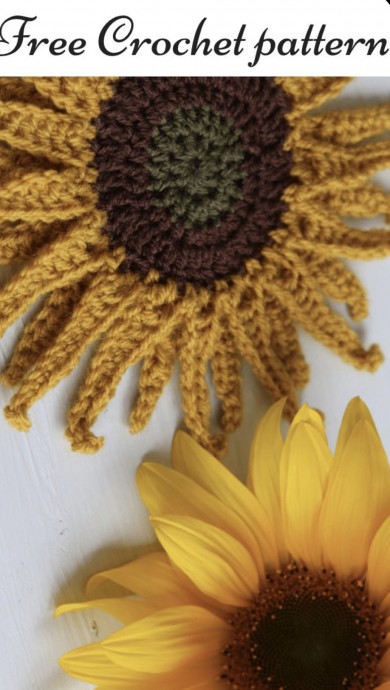 Beautiful Sunflower Applique
