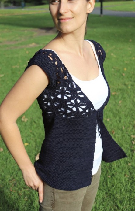 Free Crochet Pattern: Floral Summer Cardi