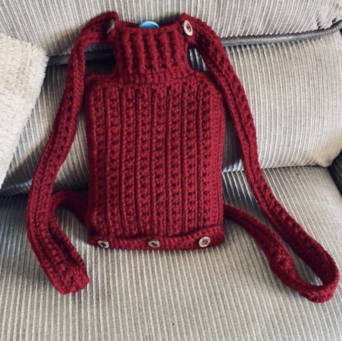 Crochet Hot Water Bottle Cover (Free Pattern)
