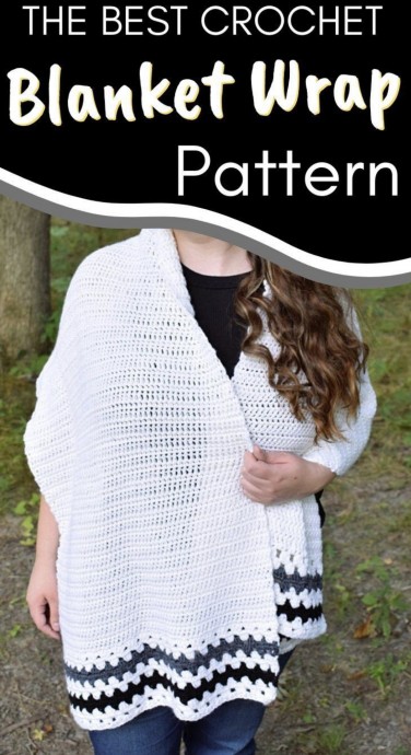 Easy Crochet Blanket Wrap - A Cozy Accessory for Winter Easy Crochet Blanket Wrap - A Cozy Accessory for Winter