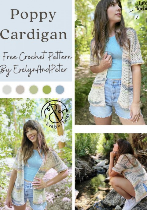 Discover the Stylish and Versatile Poppy Cardigan Crochet Pattern for All Seasons Discover the Stylish and Versatile Poppy Cardigan Crochet Pattern for All Seasons