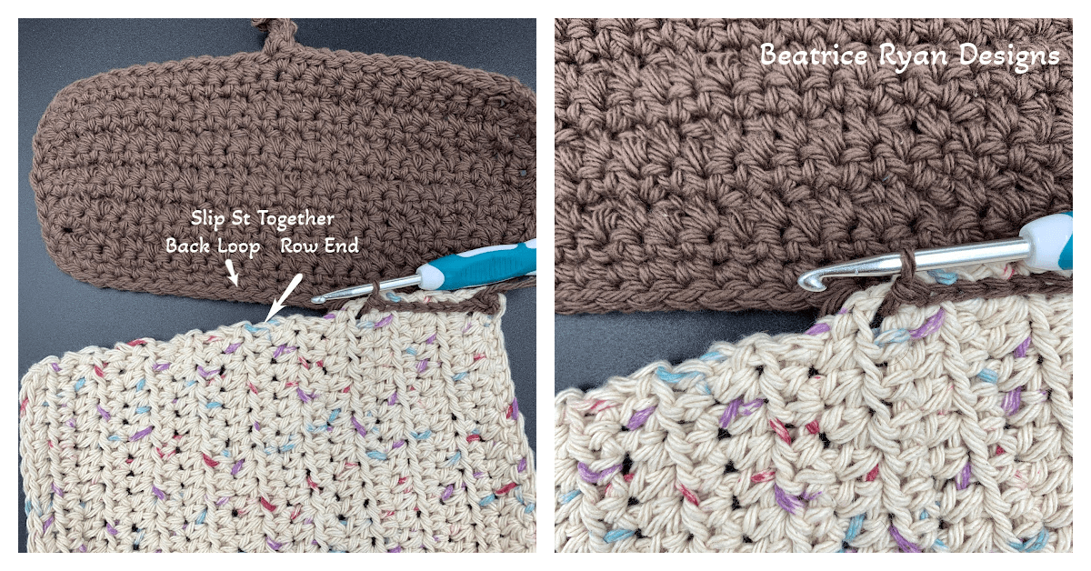 Crochet Autumn Acorn Dishcloth Pattern - Handcrafted Kitchen Essential for Fall Decor