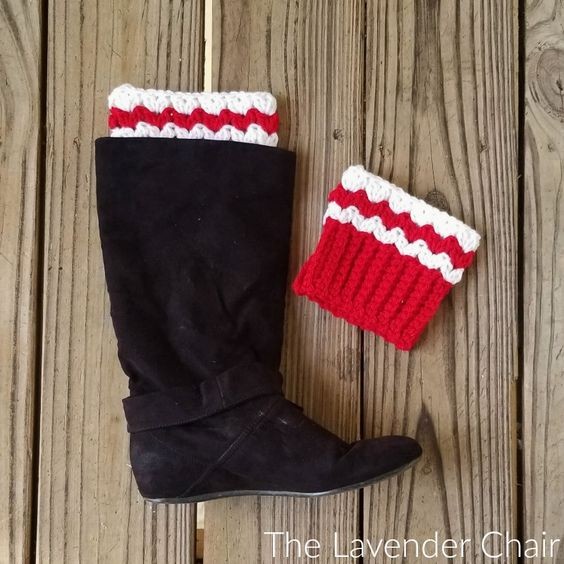 Make Cozy and Stylish Crochet Peppermint Boot Cuffs for Your Winter Wardrobe