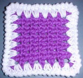 Crochet Saw Tooth Coaster