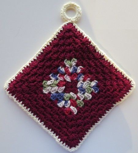 Crochet Granny Stitch Potholder