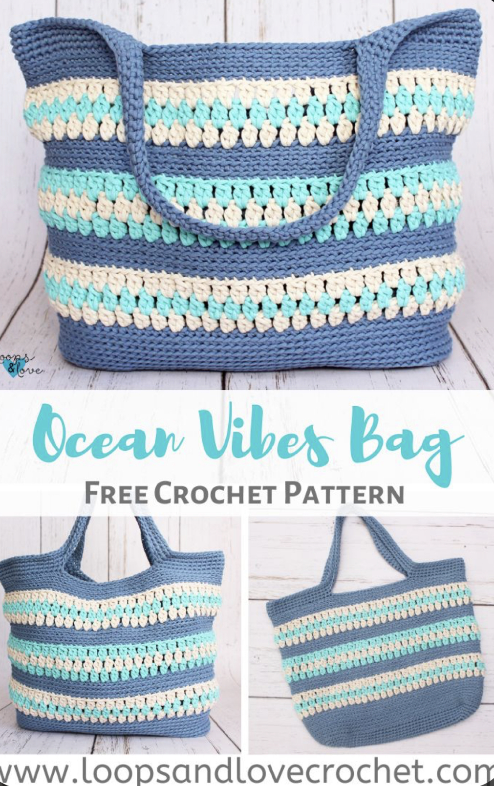 Ocean Vibes Bag – Free Crochet Pattern – FREE CROCHET PATTERN — Craftorator