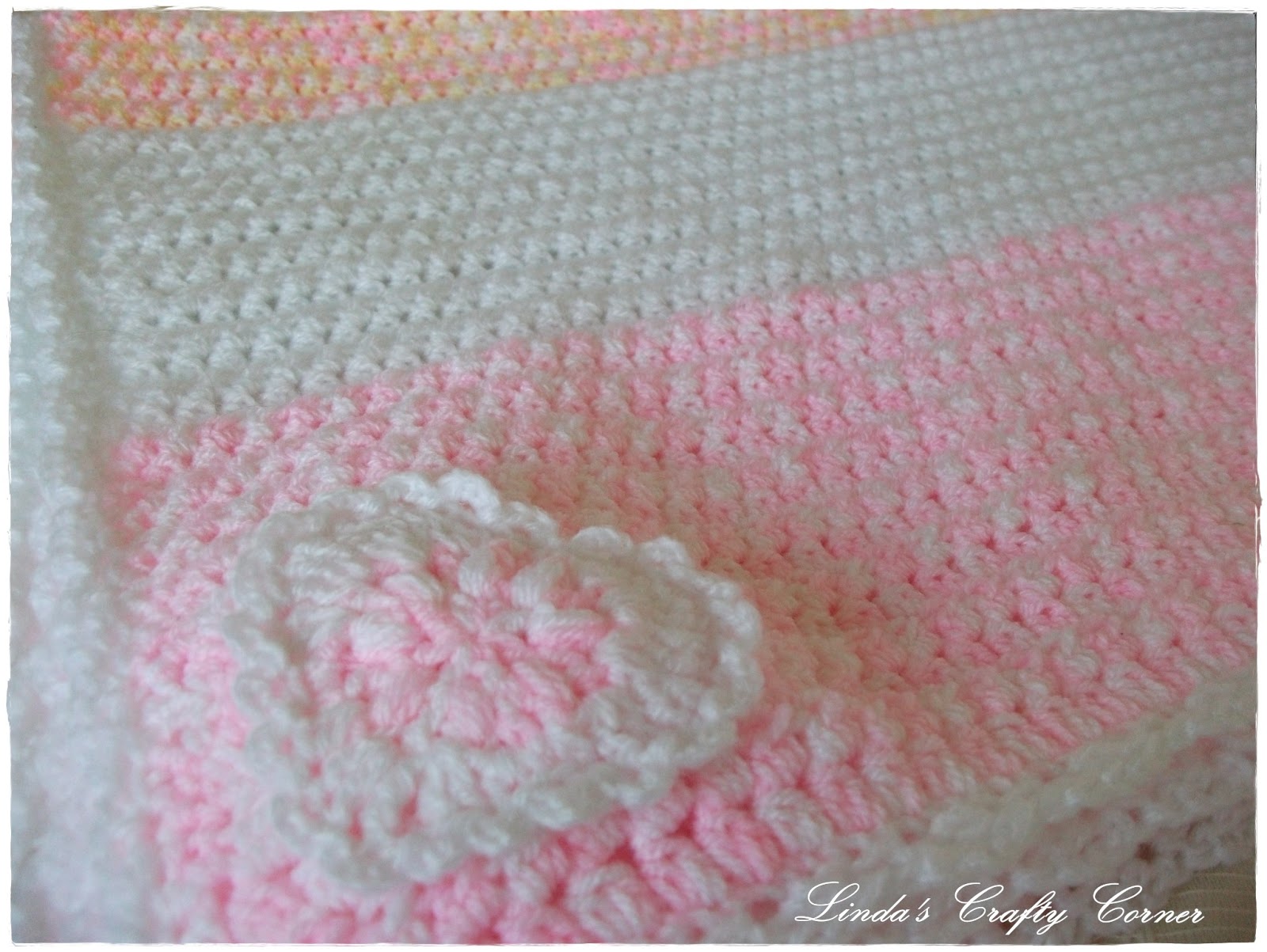 Crochet Sweet Lacy Hearts Blanket