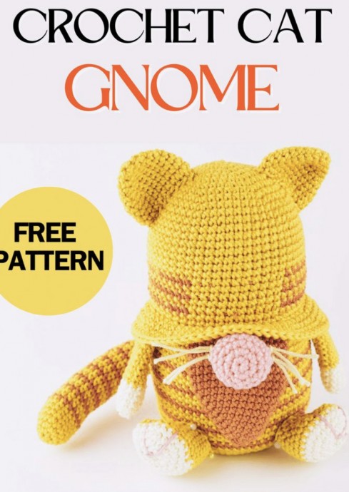 Crochet Cat Gnome