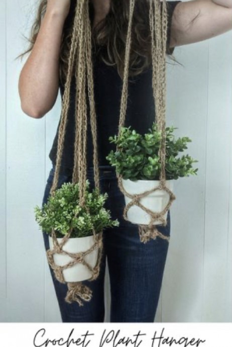 Crochet Plant Hangers – Free Tutorial and Pattern