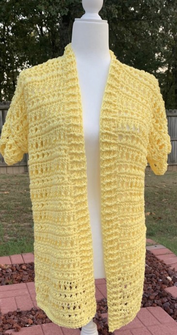 Crossed Triangle Cardigan