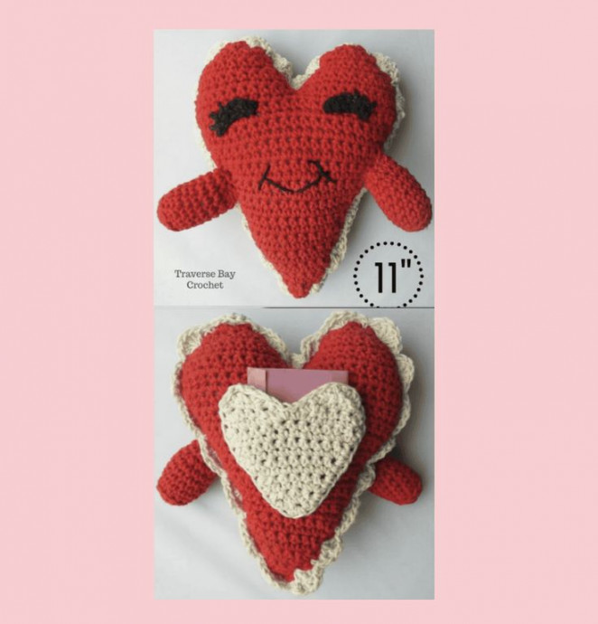 Create a Beautiful Crochet Heart Pillow for Your Home Decor or as a Gift Create a Beautiful Crochet Heart Pillow for Your Home Decor or as a Gift
