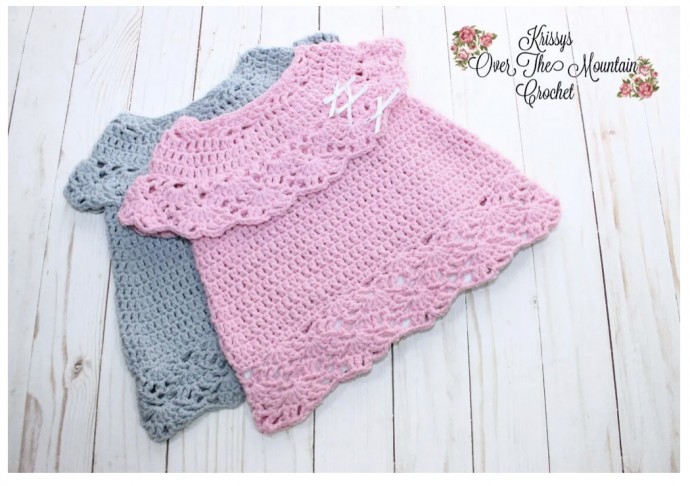 How to Crochet a Baby Dress (Free Pattern)