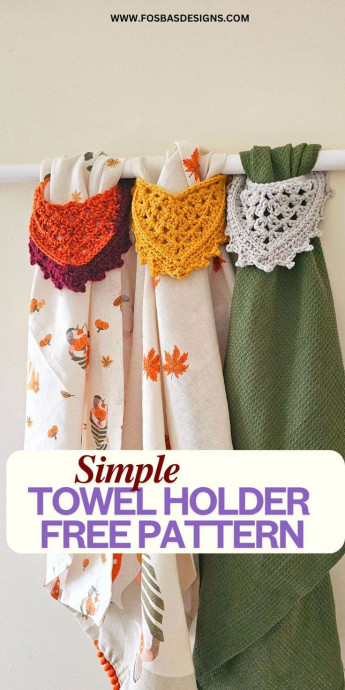 Transform Your Kitchen or Bathroom with a Cozy Crochet Towel Holder Transform Your Kitchen or Bathroom with a Cozy Crochet Towel Holder