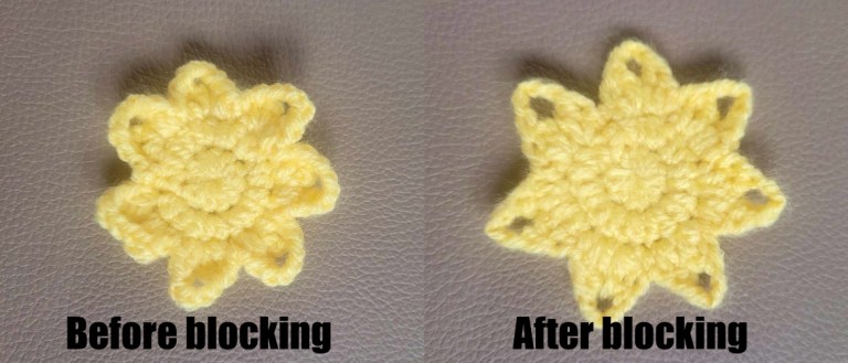 Crochet Daffodil Flower Brooch