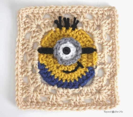 Crochet Minion Granny Squares