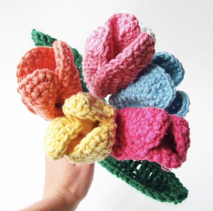 Free Crochet Spring Tulips Pattern