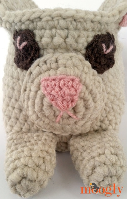 Adorable Crochet Long Eared Bunny Basket - Perfect for Easter Decorations and Gifts